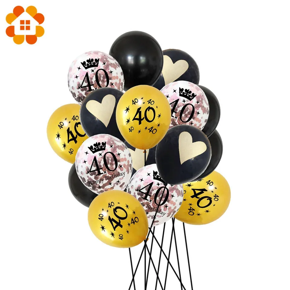 16 шт. 10 дюймов 12 дюймов креативный много воздушных шаров с днем рождения украшения для детей и взрослых цифры воздушные шары DIY вечерние принадлежности
