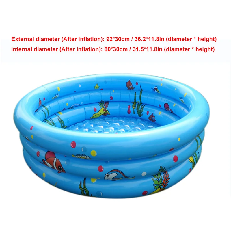 Надувной бассейн детский плавательный бассейн Piscina портативный открытый детский ванна для бассейна детский бассейн для игры в воду - Цвет: 92X30cm