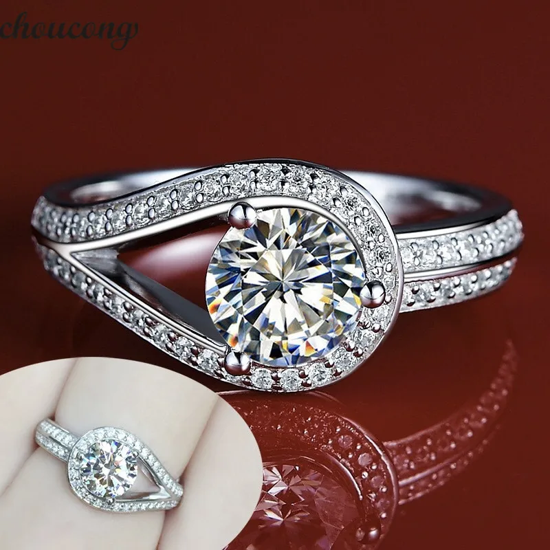 Choucong уникальное кольцо с обещанием из стерлингового серебра 925 пробы 3ct фианит AAAAA