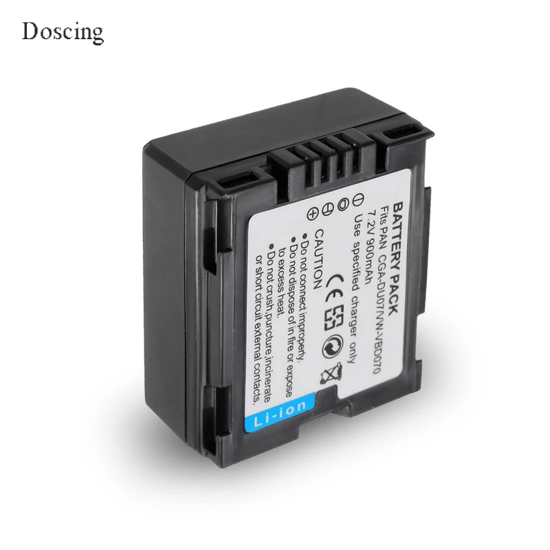 Batería de litio de 7,2 V, 0.9Ah, CGA DU07, CGA DU07, para PANASONIC