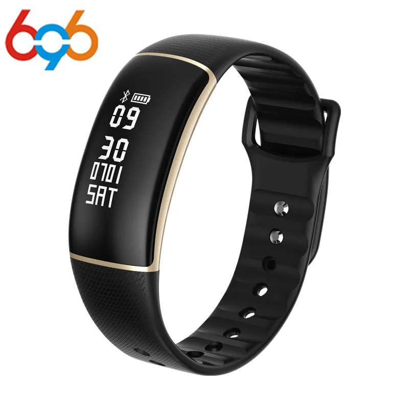 

696 A69 Smart Bracelet Smart Wristband Pedometer with Heart Rate Monitor Blood Pressure Fitness Tracker