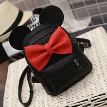 2017 Sac Femelle Femmes Mini Sac À Dos Sacs À Main Fille Mignon Marque Sacs À Dos Sacs En Cuir Arc Doux Collège Mini Sac À Dos Pour Les Adolescents