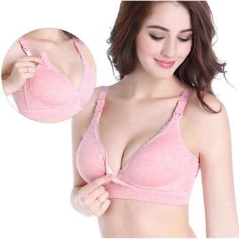 

wireless lace maternity nursing bra pregnant women breastfeeding bra pregnancy underwear open breast bra sexy pregnant lingerie