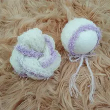 Реквизит для фотосъемки новорожденных, стрейч-обертка, мохеровое кружевное покрывало для детской фотосессии