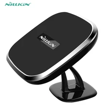 Автомобильное зарядное устройство Nillkin QI Беспроводной Зарядное устройство 360 градусов Регулируемая подставка крепление, устанавливаемое на вентиляционное отверстие в салоне автомобиля коврик для samsung S7 край S8 Примечание 8 для iPhone X 6s 7 8 plus