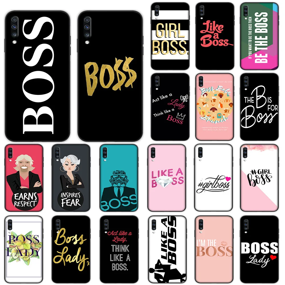 

Like A Boss Lady Soft Case for Samsung Galaxy A5 A6 A7 A8 A9 Plus A10 A20 A30 A40 A50 A60 A70 M40 Cover