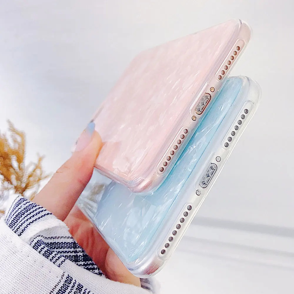 Portefeuille For iPhone X Case Shell Silicone Glitter Protective Phone Case Cover For iPhone 7 Plus 8 6 6S 10 Coque Accessories (2)