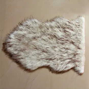 

Artificial Sheepskin Fluffy Long Fur Chair Seat Sofa Cover Home Decorative Carpet Mat Pad Area Rug Bedroom White Black Point