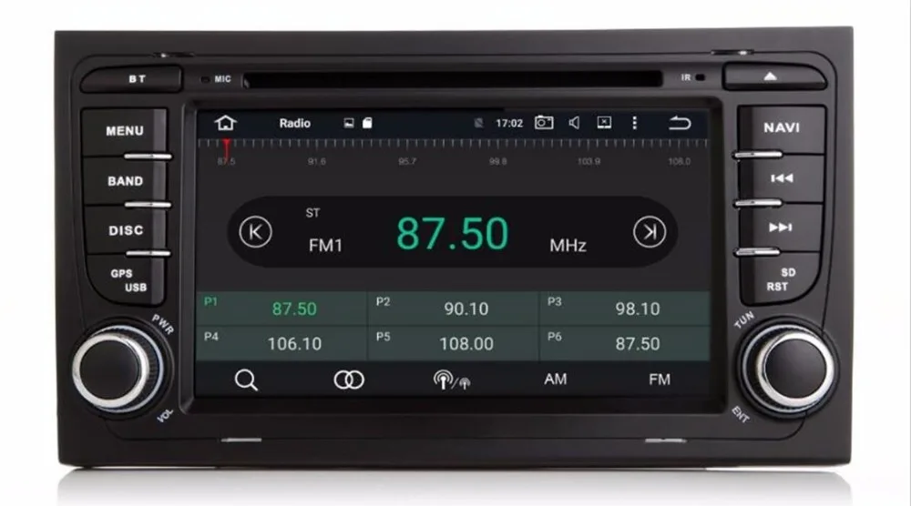 Clearance Quad Core 7 inch Android 8.1 Car DVD Player For Audi A4 2003-2008 Touchscreen Audio Bluetooth In Dash Car Stereo GPS Navigation 1