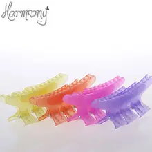 5 пачек красочные салон волос коготь раздел Инструменты для укладки волос заколка для волос Зажимы Средства ухода за мотоциклом заколки Pro бабочка парикмахерские клип Инструмент