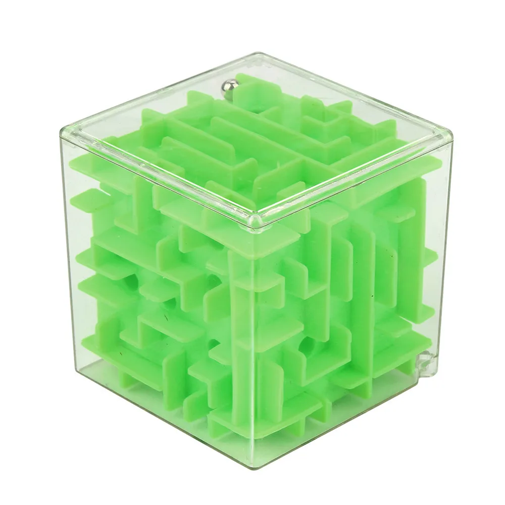 3D мини Скорость Cube лабиринт Магический кубик головоломки, игры Cubos Magicos Обучающие игрушки Лабиринт Rolling мяч игрушки для детей для взрослых