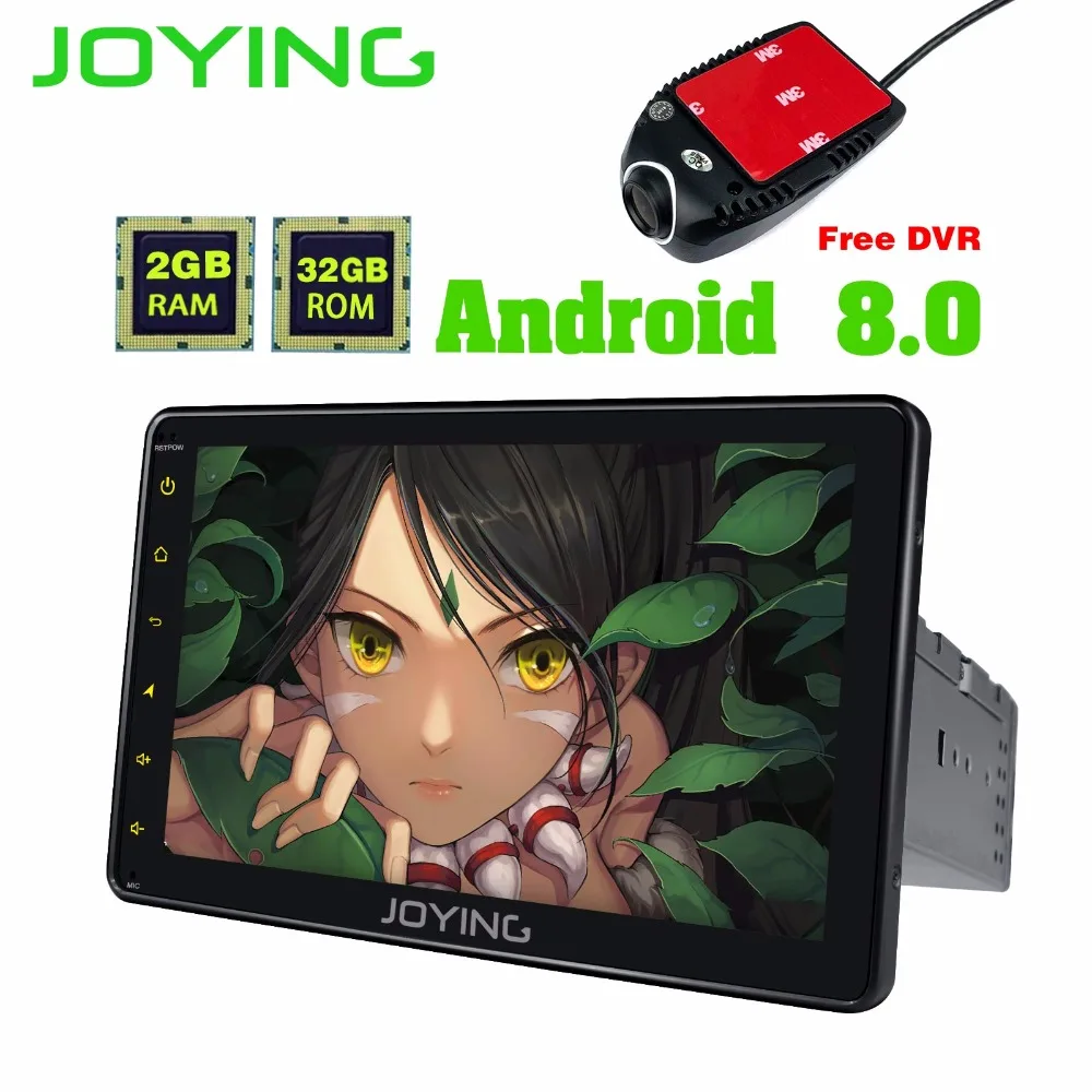 

Joying 8" single din Android 8.0 Media radio Universal Car Radio Stereo Octa Core GPS Navigator Head Unit Steering Wheel Carplay