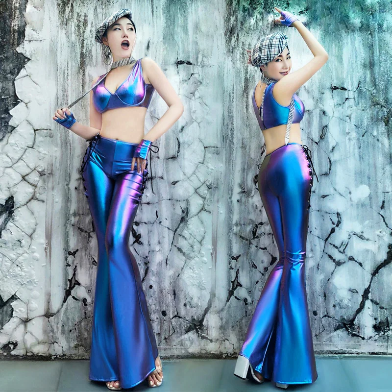 

new singer gogo dancer costume sexy nightclub DJ costume set woman
