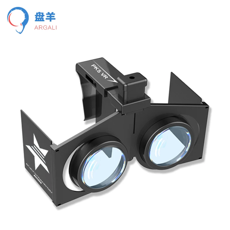2016 new black folding portable font b VR b font 3D glasses adjustable font b VR