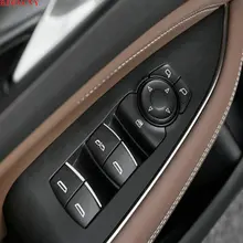 BJMYCYY car styling ABS 7PCS/SET Car window lift buttons decorate sequins For Buick Regal 2018 2019 car accessories for chevrolet cruze malibu aveo trax buick encore regal lacrossse car window lift button sequins sticker decocation 7pcs per set