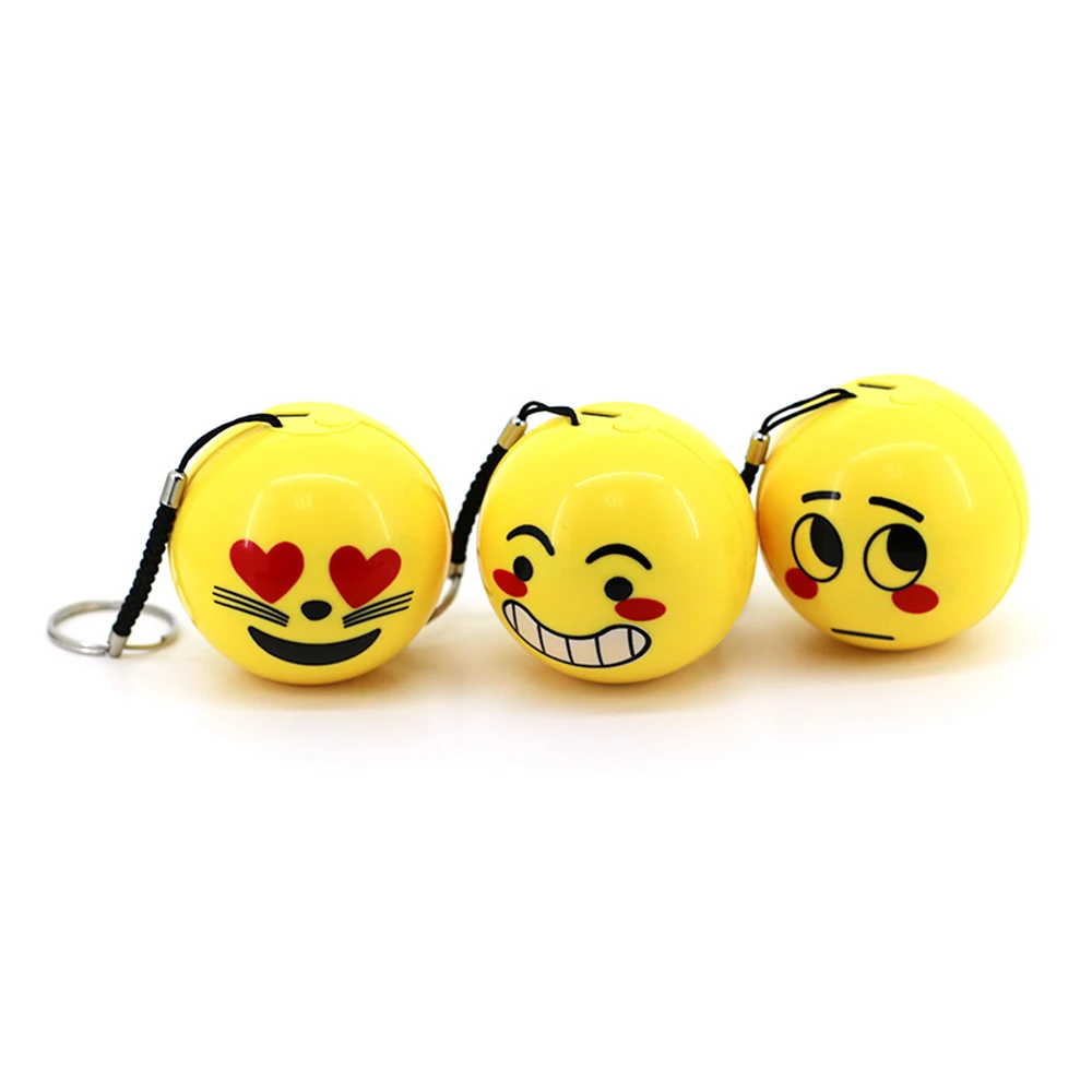 

Cartoon Bluetooth Speaker Wireless Mini Super Cute Expression Sound Smiley Ball Speaker with TF USB FM Radio Music Player