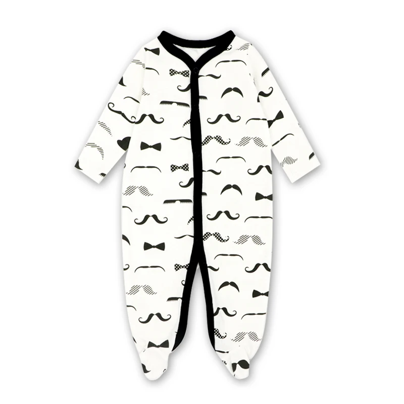 Baby Romper Long Sleeves Cotton Comfortable Baby Pajamas Cartoon Printed Newborn Baby Boy Girl Clothes