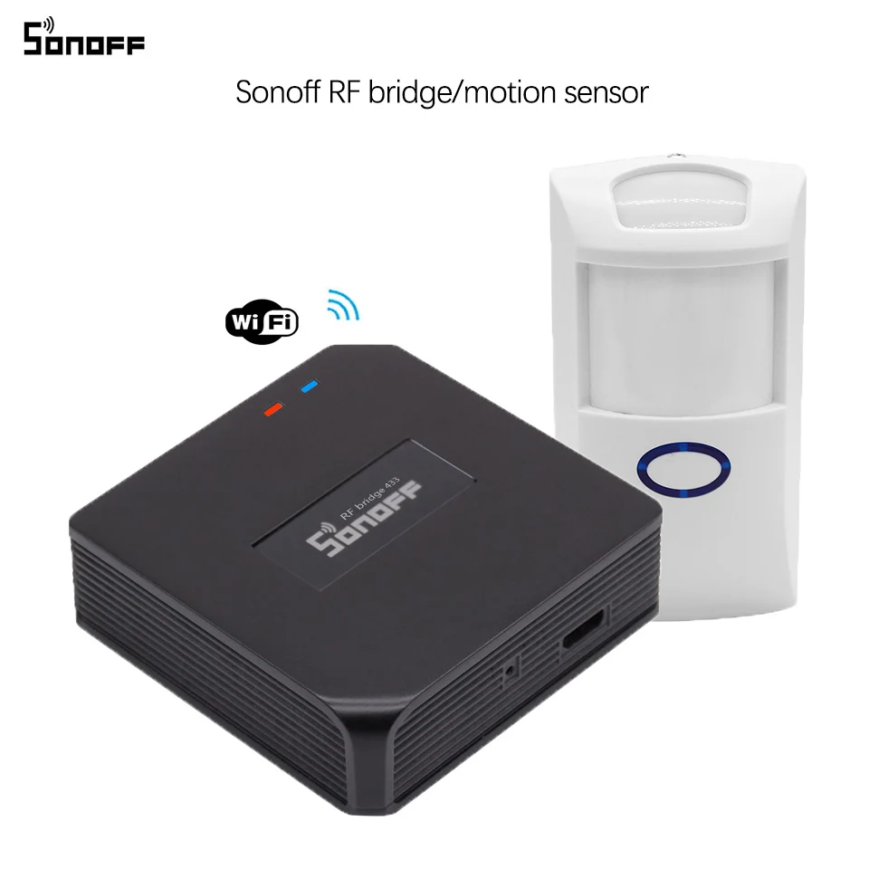 Sonoff RF Bridge Wifi конвертер 433 МГц датчик движения PIR беспроводной детектор умный дом
