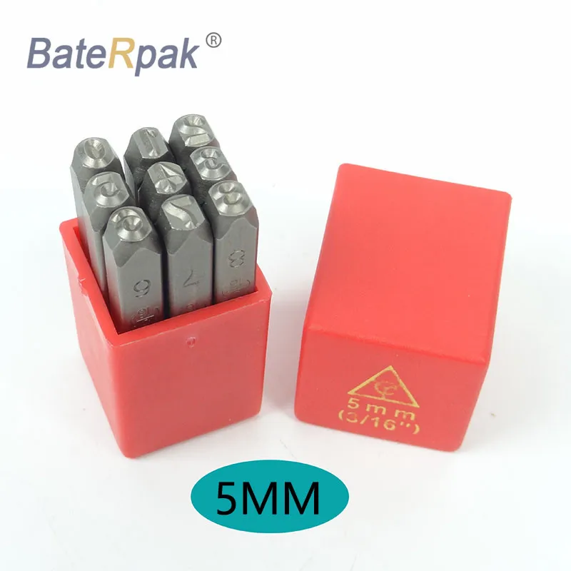 

5MM Standard Number BateRpak car chassis number stamp,punch stamp,Number(0-8) 9pcs/box