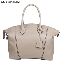 Anawisare женские сумки из натуральной кожи, сумки из воловьей кожи, большие сумки на плечо, женские сумки-тоут, черные сумки-мессенджеры Bolsas Feminina