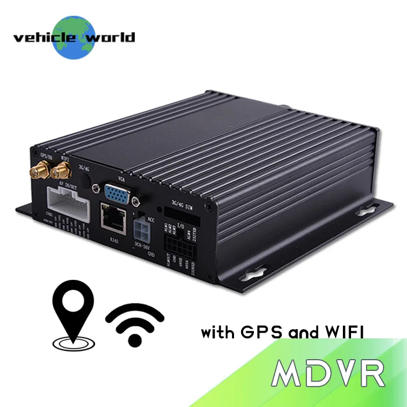 720P/ D1/ HD1/ CIF 4 channels video input support double 256G SD Card storage GPS WIFI MDVR | Безопасность и защита