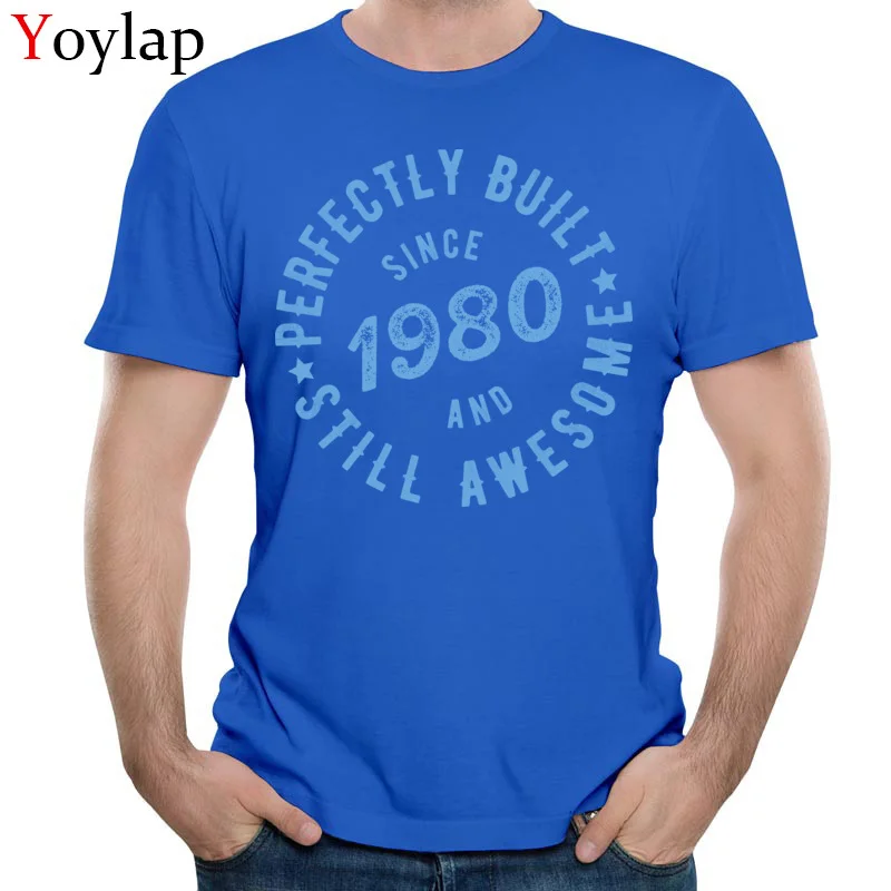  Mens T Shirts Printed On Print Short Sleeve Summer/Fall Tops Shirt Latest O Neck 100% Cotton Tee-Shirt Printed blue