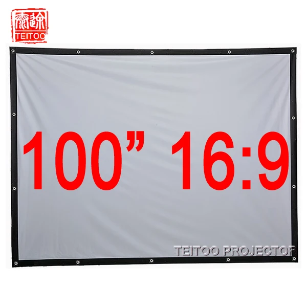 Портативный складной экран для проектора 72 150 дюймов 16:9|projection screen|screen portablescreen canvas