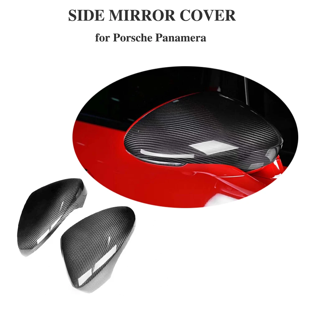 

Rear View Mirror Cover for Porsche Panamera 971 2017 - 2019 Add-on Carbon Fiber Side mirror Cap 1 pair