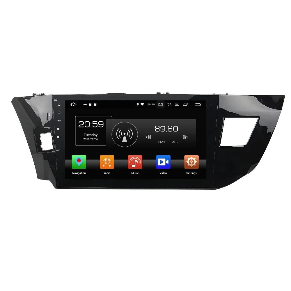 Discount 4GB+32GB Octa Core 10.1" Android 8.0 Car Radio DVD Multimedia Head Unit for Toyota Levin 2013 2014 2015 Car GPS WIFI Bluetooth 2