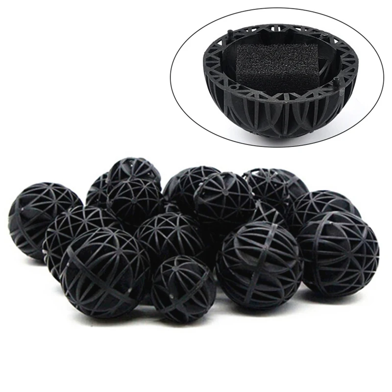10pcs 16mm Aquarium Bio Balls For Canister Clean Filter Media Wet/Dry