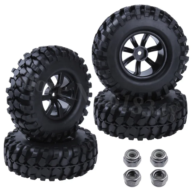 Best Price 4pcs 1.9" Tires Tyres & Wheels OD 108m for 1/10 RC Rock Crawler Axial SCX10 RC4WD Redcat Everest-10 HSP Pangolin 94180 Parts