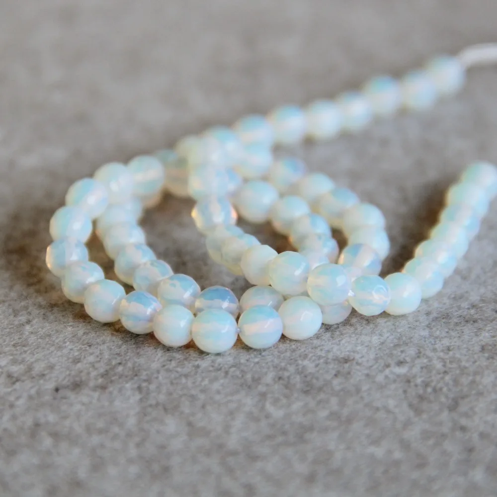 6mm Fashion Sri Lanka Natural Moonstone Round Beads Jewelry Making
