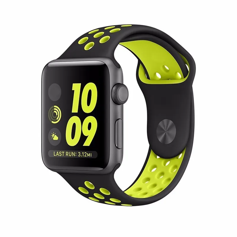 38mm 42mm Silicone Watch Strap for Apple Band Sport Bracelet Official Color Wrist Replacement | Наручные часы