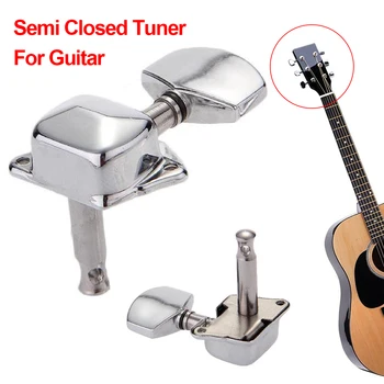 

New Arrival Left Knob Electric Acoustic retro durable Vintage Semi Closed Tuning Peg String Tuner Guitar Accessories