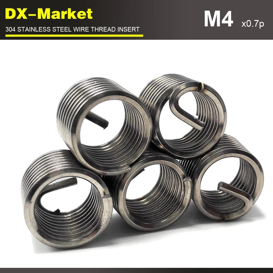 m4*3D *0.7P , 100pcs , auto car tool wire thread insert , sus304