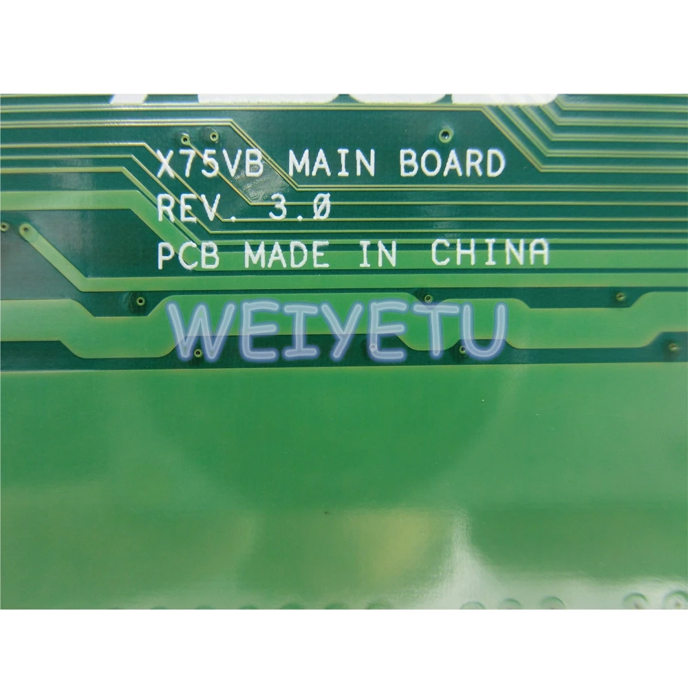 Материнская плата X75VC с процессором I3 /I5 4 Гб ОЗУ материнская для ноутбука ASUS X75V X75VD