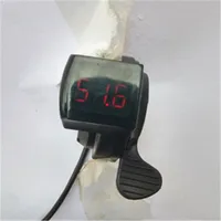 E-bike Thumb Throttle with LCD Display Electric Scooter Handlebar Black Thumb Throttle Grips Bicycle Accessories 5