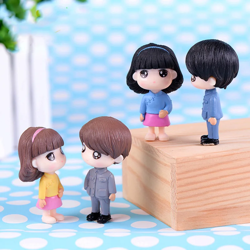 2 шт. фигурки для мальчиков и девочек украшения дома сада|girl figurines|toy figurinesboy gift |