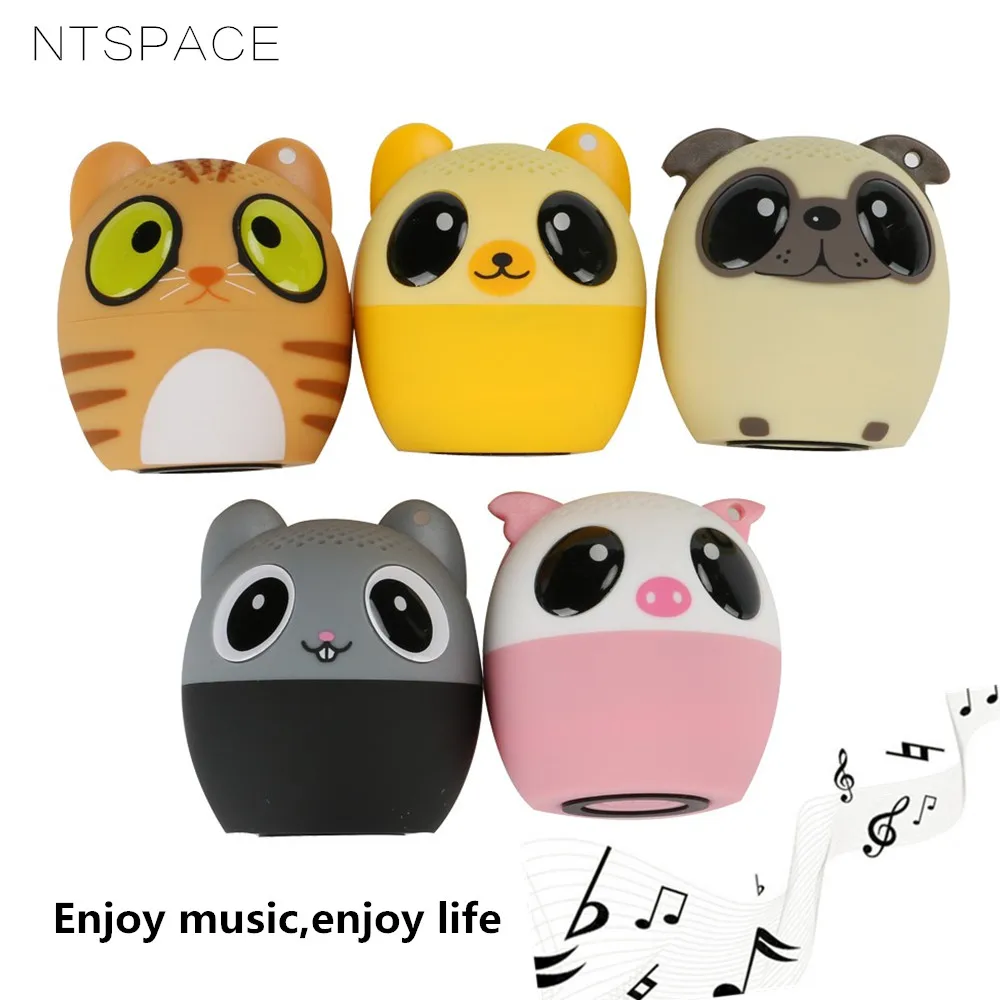 

Cartoon Cute Mini Bluetooth Speaker Portable Outdoor Music Player Stero Loundspeakers Support Self-timer Hands-free Calling