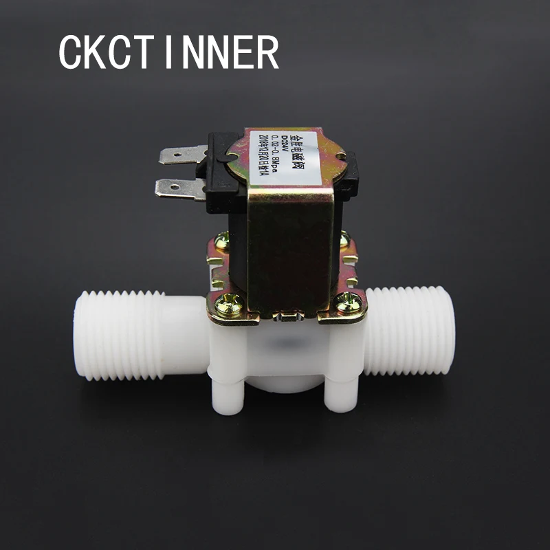 

12V 24V 220V Magnetic Washing Machine Dispenser Drinking Water Pneumatic Pressure Controller Switch 1/2" Plastic Solenoid Valve