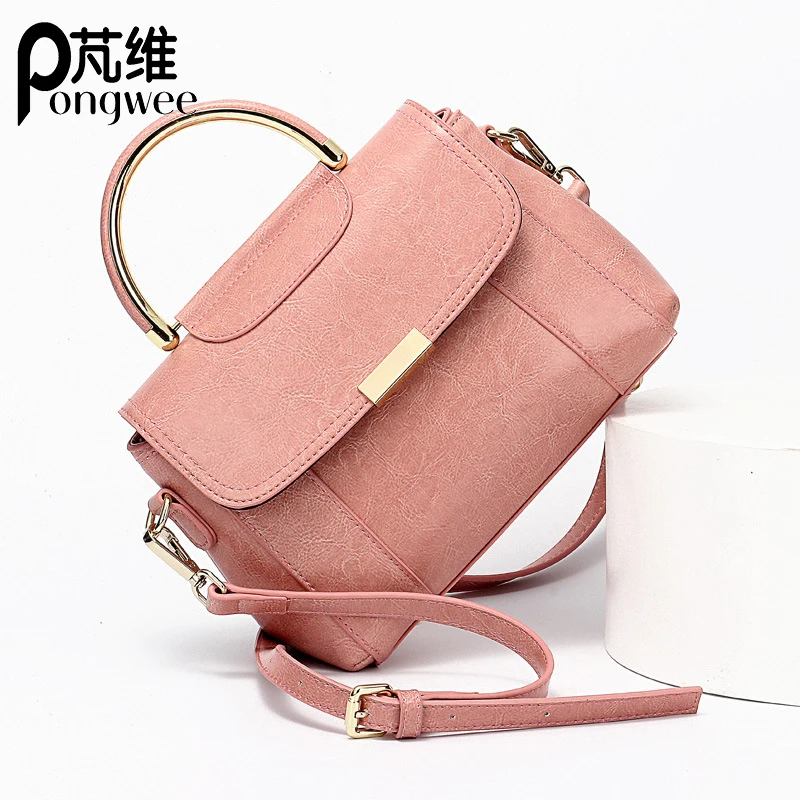 

PONGWEE 2018 New Ladies Fashion Shoulder Bag Korean Retro Woman Wild Fashion Simple Flap Popular Messenger Bags