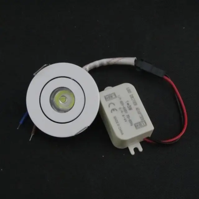 1w 3w mini dimmable led recessed lighting 12v dc 110v 220v 3000k