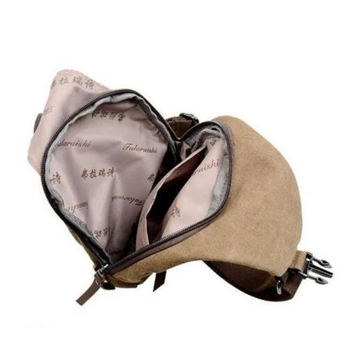 Mens Canvas Outdoor Travel Military Messenger Satchel (4)