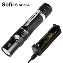 Sofirn SP32A Kit Mini Powerful LED Flashlight 18650 Cree XPL2 Stepless Dimming LED Flashlight Portable 6 Modes Torch light Camp