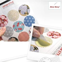Япония стиль узор наклейки украшения дома подарок к празднику канцелярские этикетка для упаковки backery посылка самостоятельно adhensive