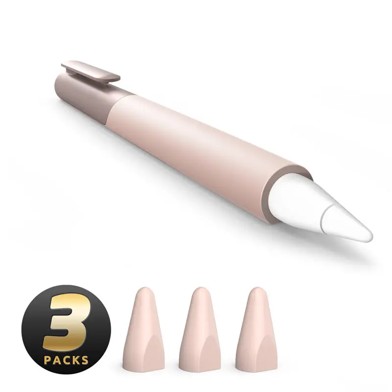 Силиконовый защитный чехол SUP для Apple Pencil(2-го поколения), противоскользящая ручка с наконечником(3 шт.) аксессуары