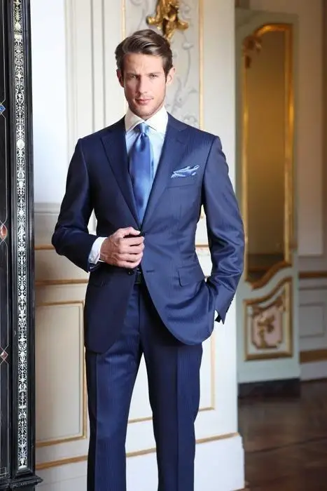 

Custom Made Royal Blue Groom Tuxedos Official Custom 2018 Wedding Formal Men Suits Bridegroom Business Suit (Jacket+Pants+tie)
