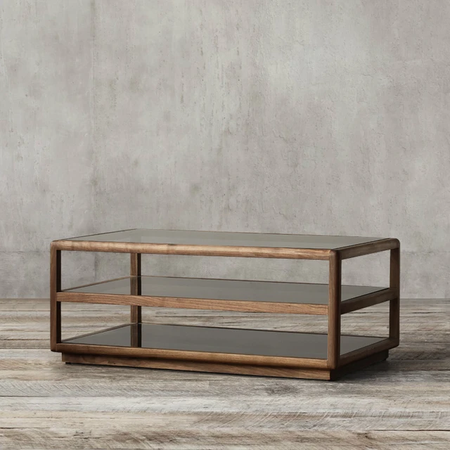 Nordic Expression Choate Series Modern Black Walnut Furniture Nordic Expression Choate Series Modern Black Walnut Furniture Double Elegant Gl Coffee