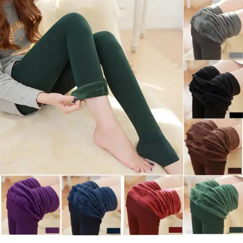 

hirigin 2018 Hot Women Winter Thick Warm Fleece Lined Thermal Stretchy Slim Skinny Leggings Pants Amanda0928