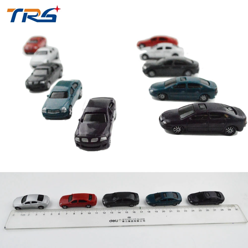 50PCS 1 100 scale ABS plastic model car toy for architectural miniature kits